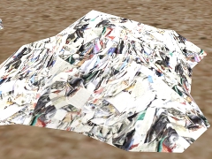 Derelict Scrap Paper Pile